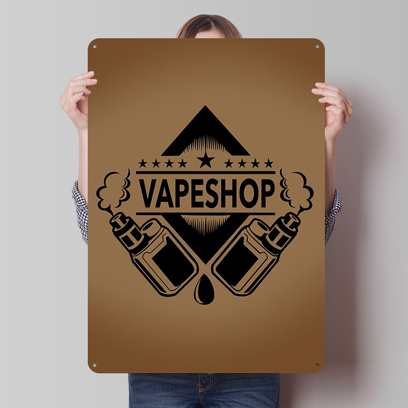 Vaping Shop - Логотип магазина Vape, жестяные плакаты, настраиваемые