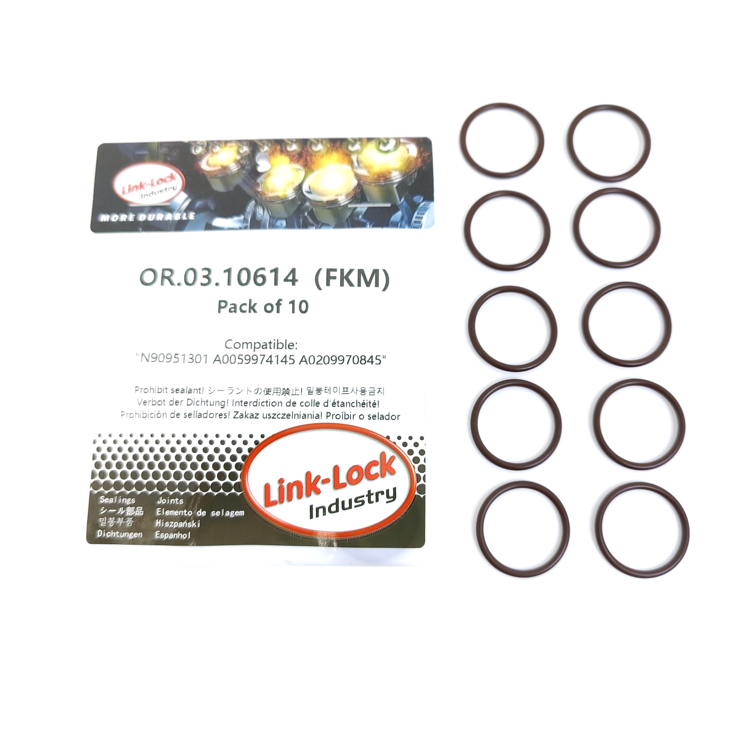 Tank O-Ring Seal - Комплект уплотнительных колец FKM Viton (10