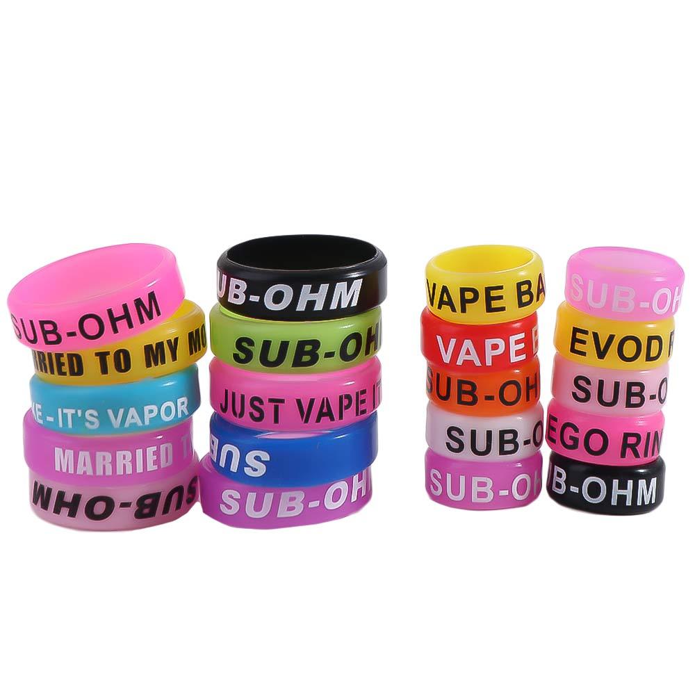 Vape Band Silicone - 10 шт., противоскользящая ручка для удочки,