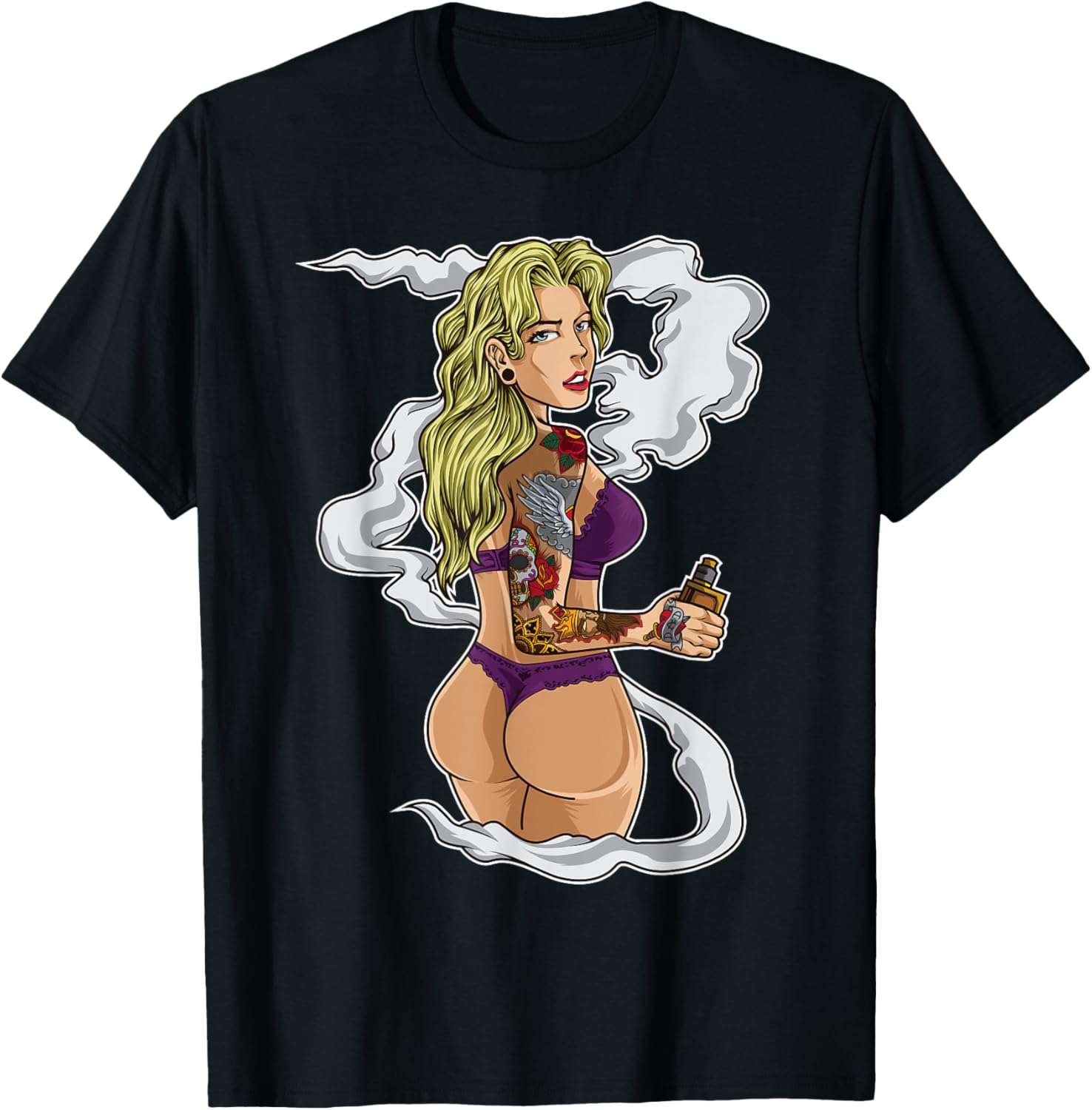 Футболка с рисунком Vaping Gir – обзор и цена Vaping Shop
